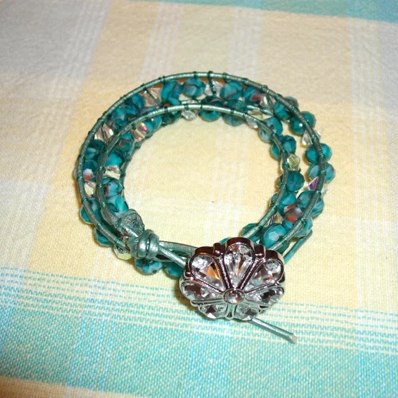 Assorted Wire Wrap Bracelets and Leather wrap Bracelets-Scroll Down to View some - Picture 7 of 12